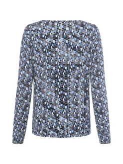s.Oliver Damen Langarmshirt in hellblau marine