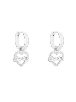 s.Oliver Damen Ohrringe - Infinity Heart in silber