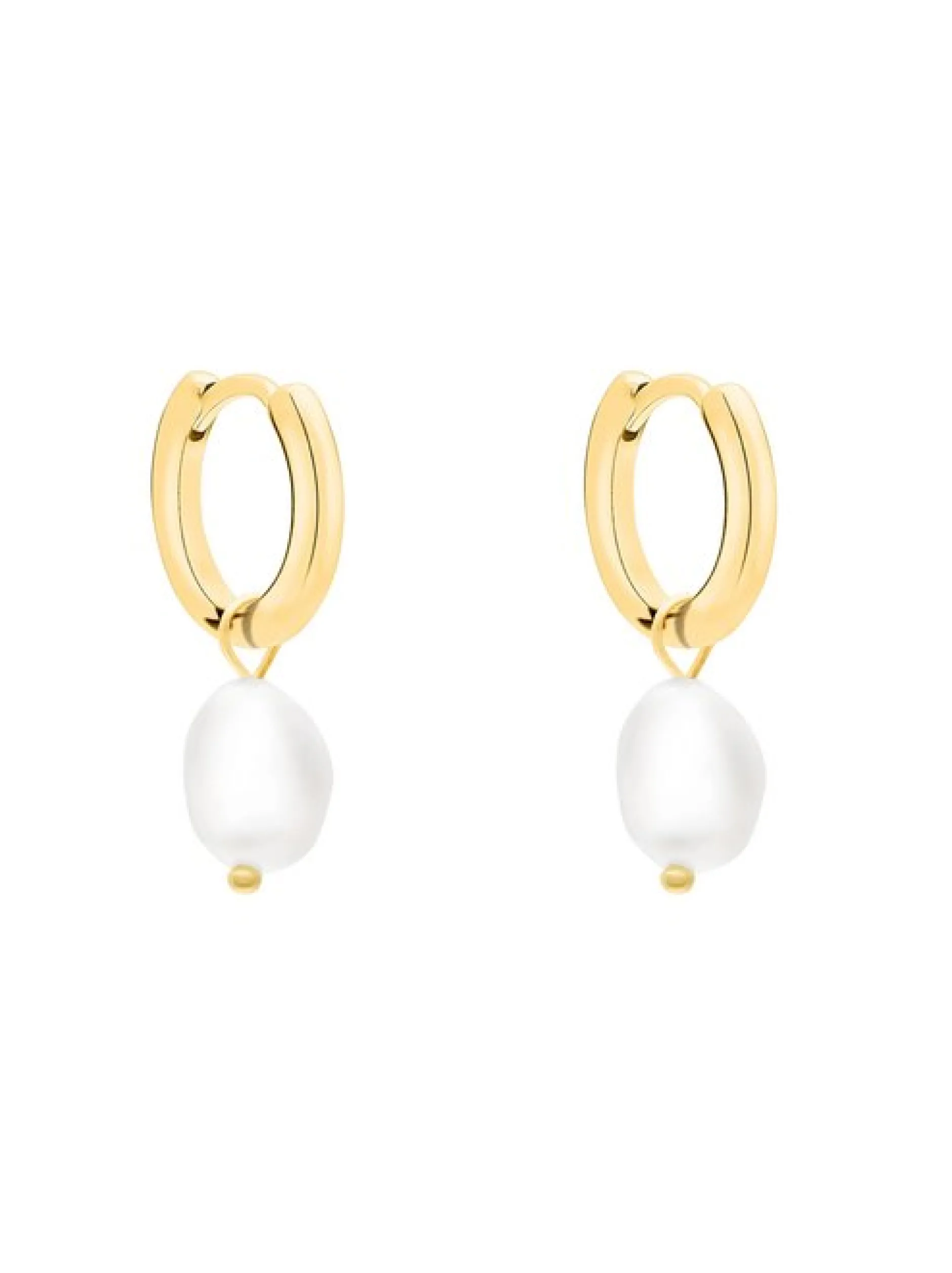 s.Oliver Damen Ohrringe - Tag and Pearl in gold