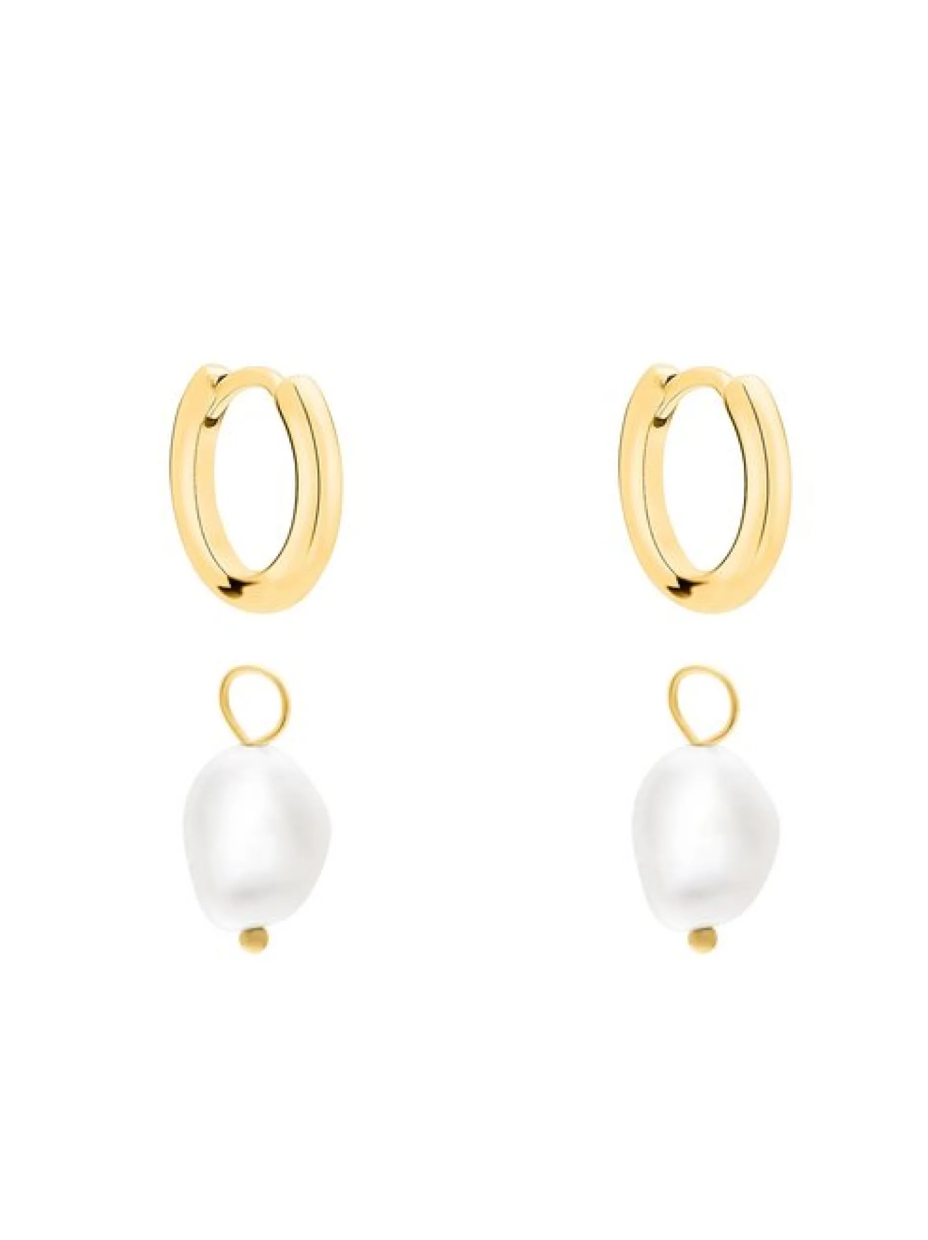 s.Oliver Damen Ohrringe - Tag and Pearl in gold