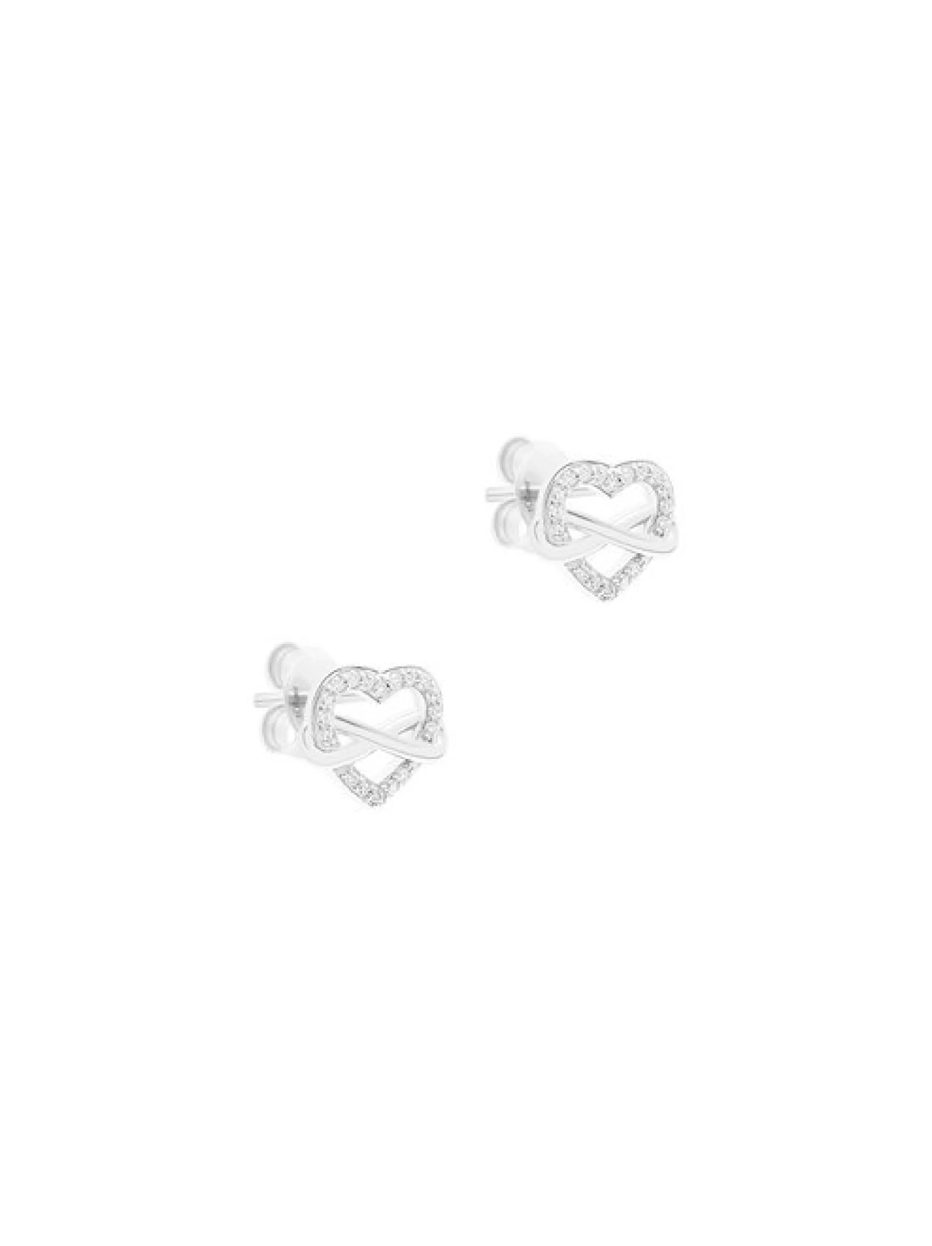 s.Oliver Damen Ohrstecker - Infinity Heart in silber