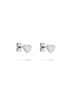 s.Oliver Damen Ohrstecker - Pearl Heart in silber