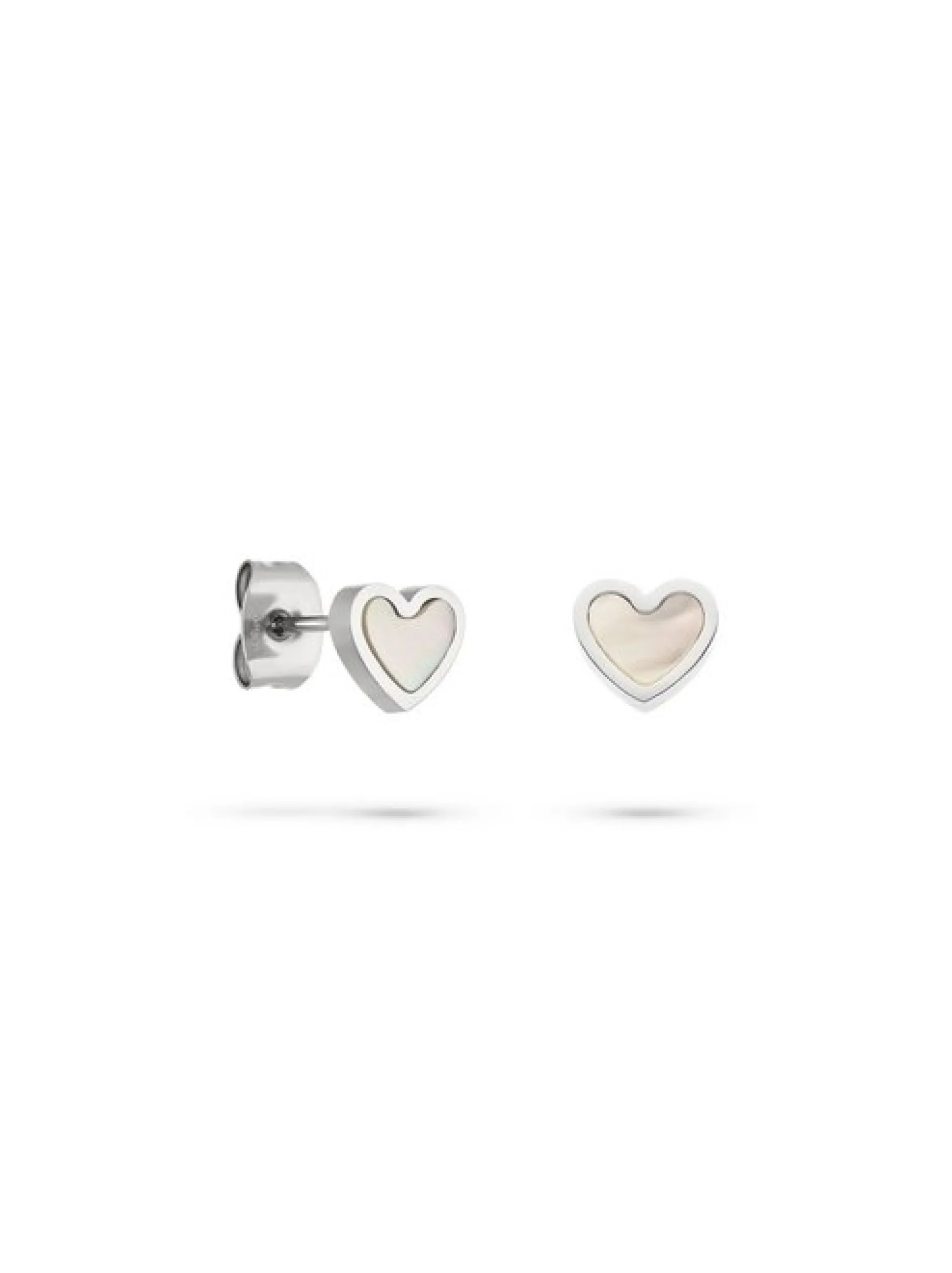 s.Oliver Damen Ohrstecker - Pearl Heart in silber