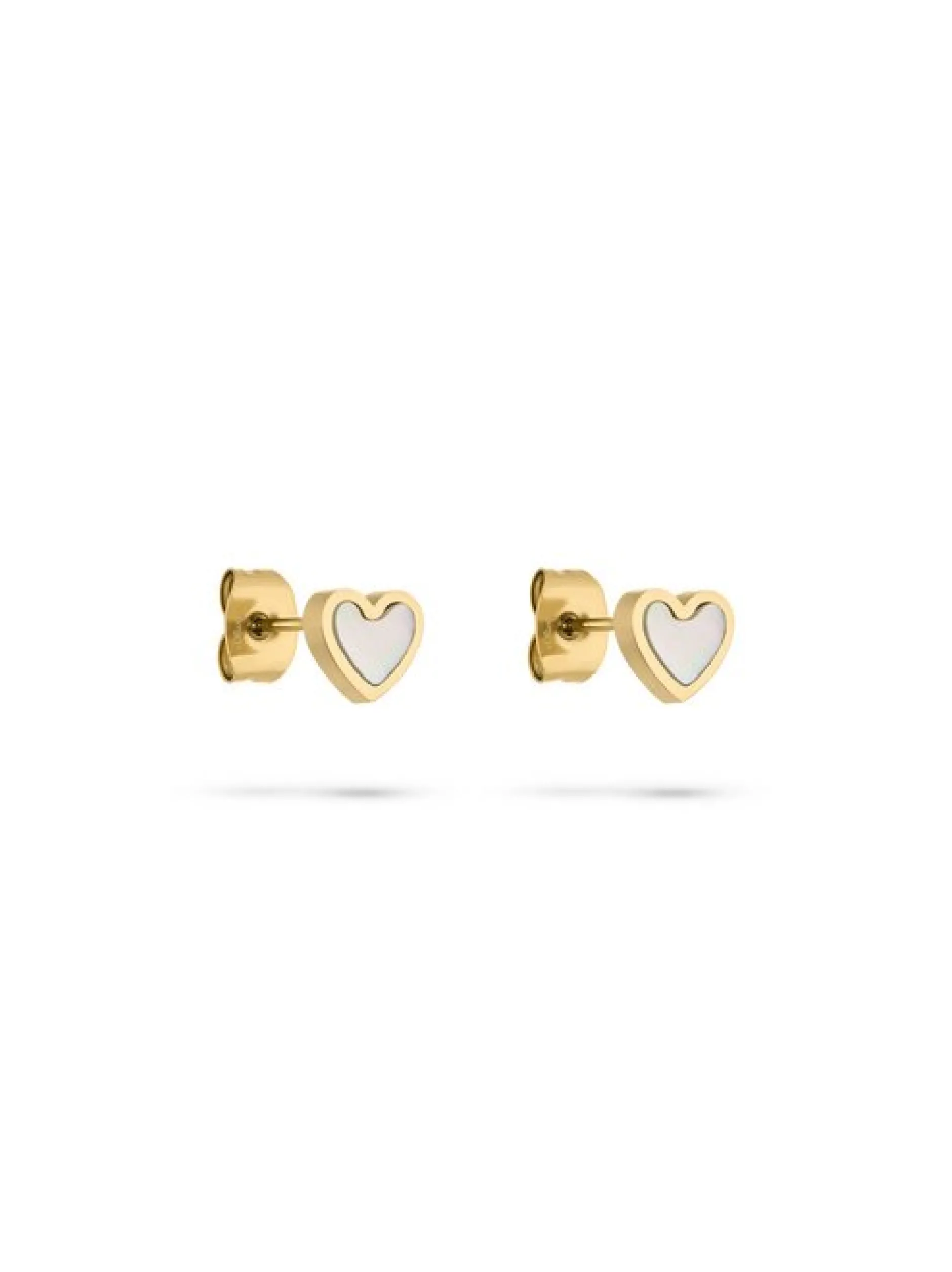 s.Oliver Damen Ohrstecker - Pearl Heart in gold