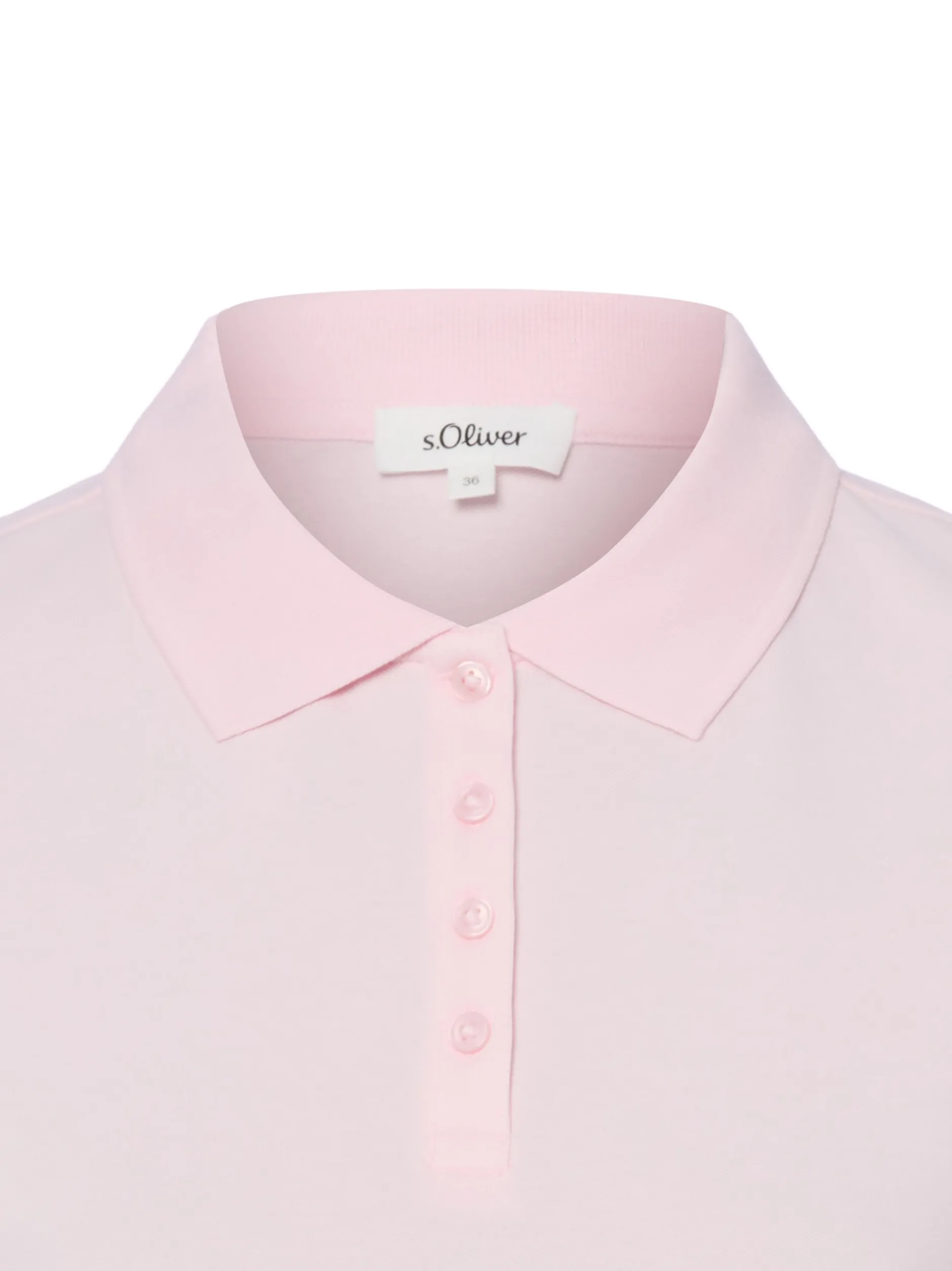 s.Oliver Damen Poloshirt in rosa - Ärmel: kurzarm