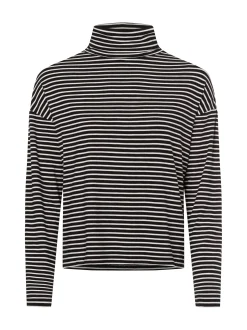 s.Oliver Damen Rollkragenpullover in schwarz weiß