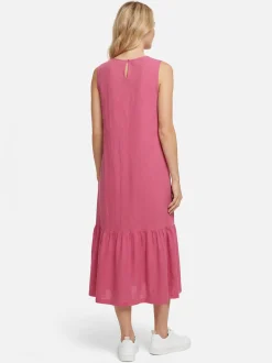 s.Oliver Damen Sommerkleid in koralle - Ärmel: ohne Arm