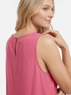 s.Oliver Damen Sommerkleid in koralle - Ärmel: ohne Arm