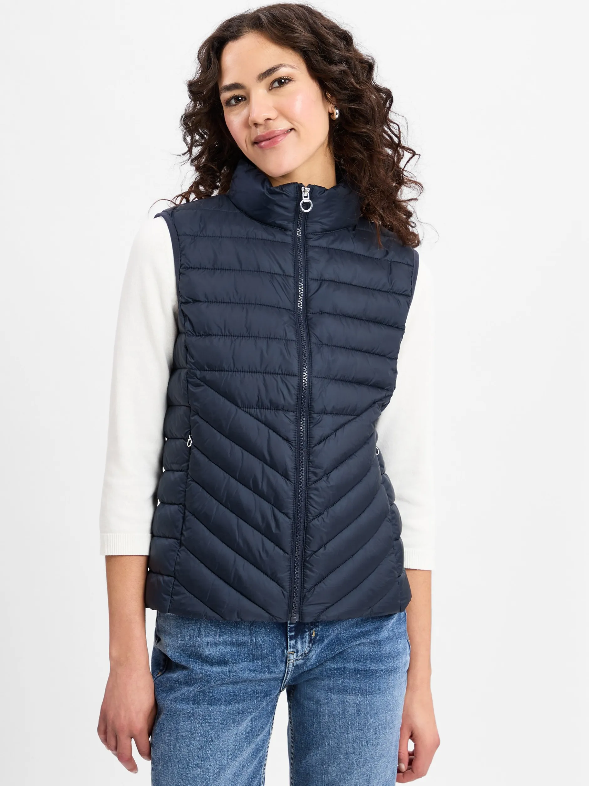 s.Oliver Damen Steppweste in marine