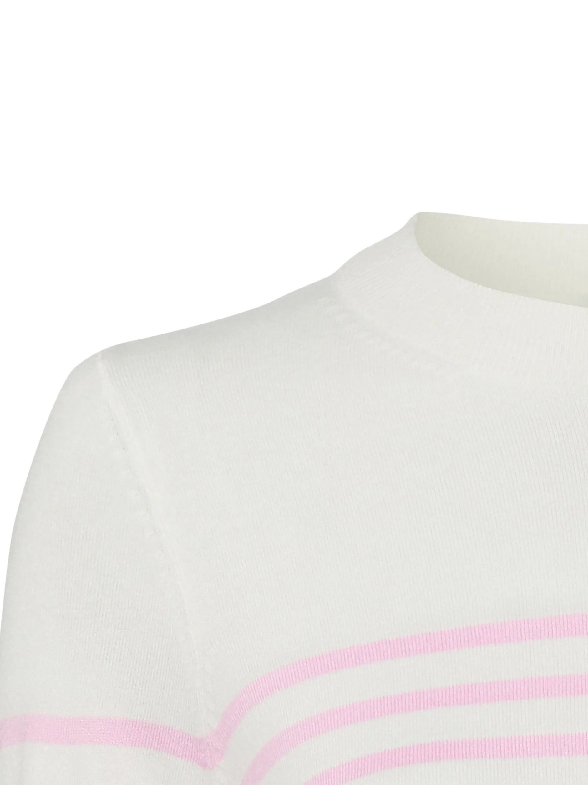 s.Oliver Damen Strickpullover in weiß rosa