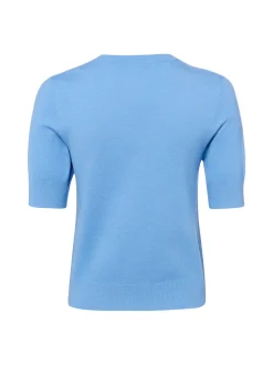 s.Oliver Damen Strickshirt in hellblau - Ärmel: kurzarm