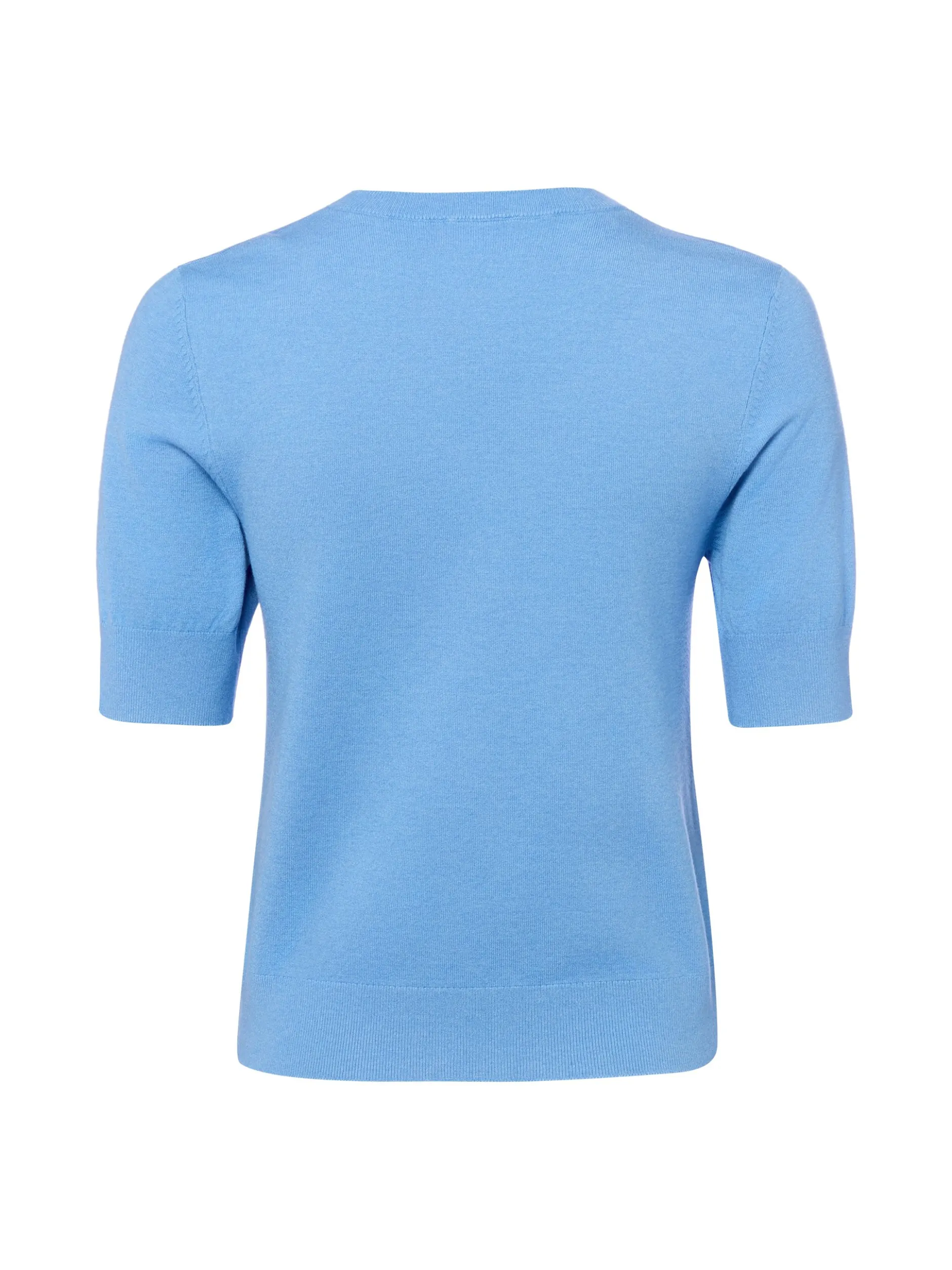 s.Oliver Damen Strickshirt in hellblau - Ärmel: kurzarm