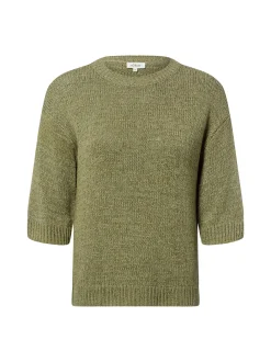 s.Oliver Damen Strickshirt in khaki - Ärmel: Halbarm