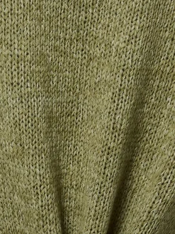 s.Oliver Damen Strickshirt in khaki - Ärmel: Halbarm