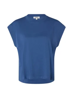s.Oliver Damen T-Shirt in blau - Ausschnitt: Rundhals