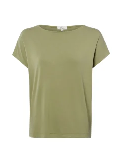 s.Oliver Damen T-Shirt in schilf - Ausschnitt: Rundhals
