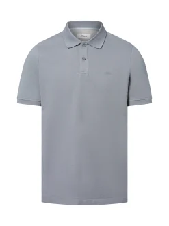 s.Oliver Herren Poloshirt in hellgrau - Ärmel: kurzarm