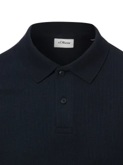 s.Oliver Herren Poloshirt in marine - Ärmel: kurzarm