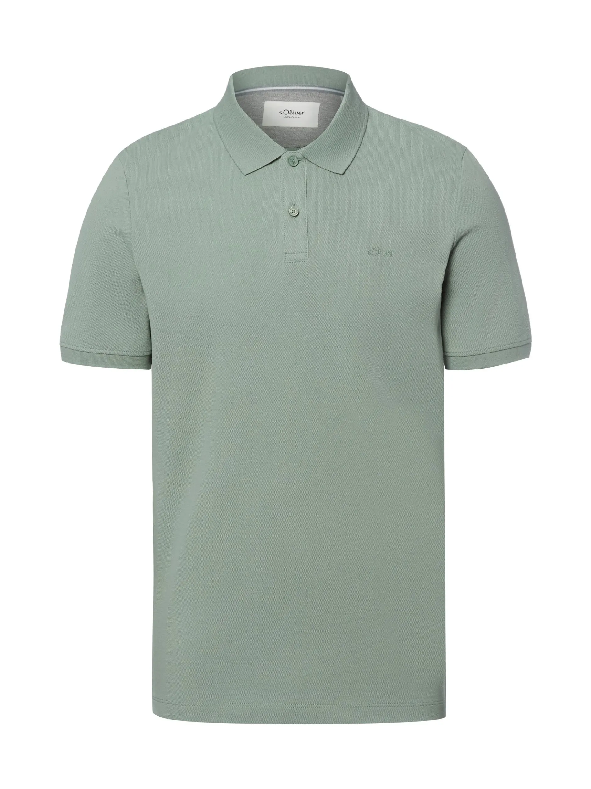 s.Oliver Herren Poloshirt in schilf - Ärmel: kurzarm