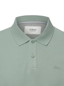 s.Oliver Herren Poloshirt in schilf - Ärmel: kurzarm