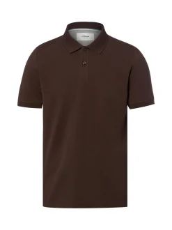 s.Oliver Herren Poloshirt in schoko - Ärmel: kurzarm