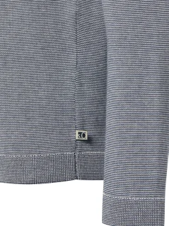 s.Oliver Herren Pullover in marine weiß - Ärmel: langarm