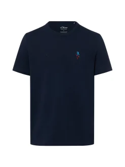 s.Oliver Herren T-Shirt in marine mehrfarbig