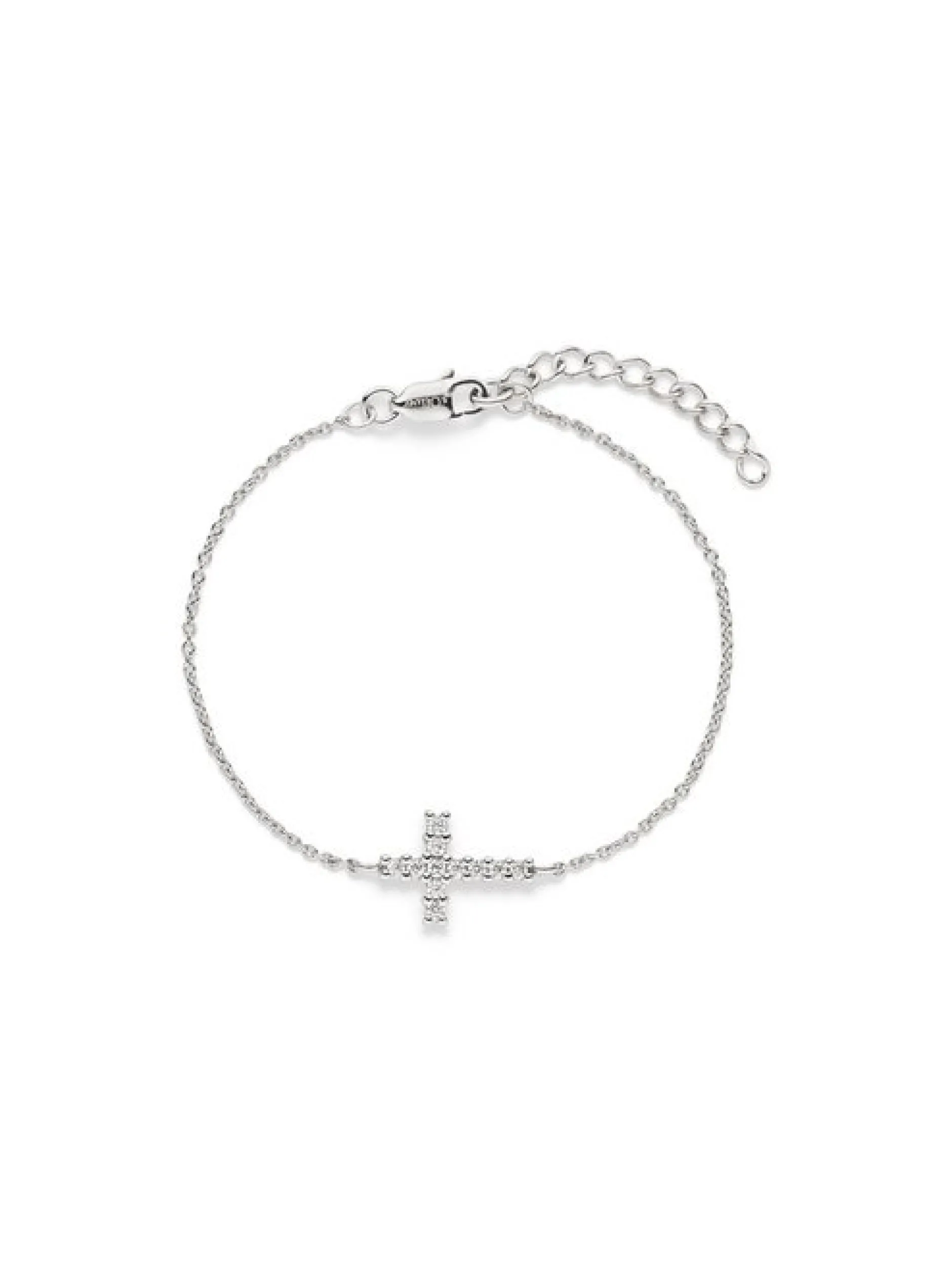 s.Oliver Mädchen Armband - Cross in silber