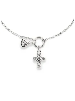 s.Oliver Mädchen Armband - Cross in silber