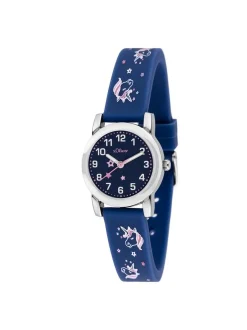 s.Oliver Mädchen Armbanduhr - The Joy Time in blau