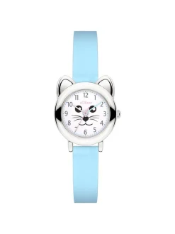s.Oliver Mädchen Armbanduhr - The Cat in blau