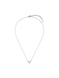 s.Oliver Mädchen Halskette - Heart in silber rosa