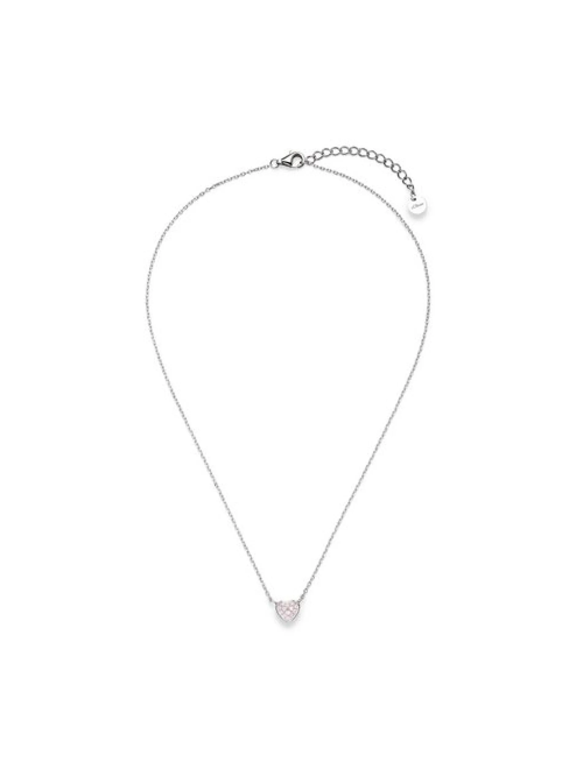 s.Oliver Mädchen Halskette - Heart in silber rosa
