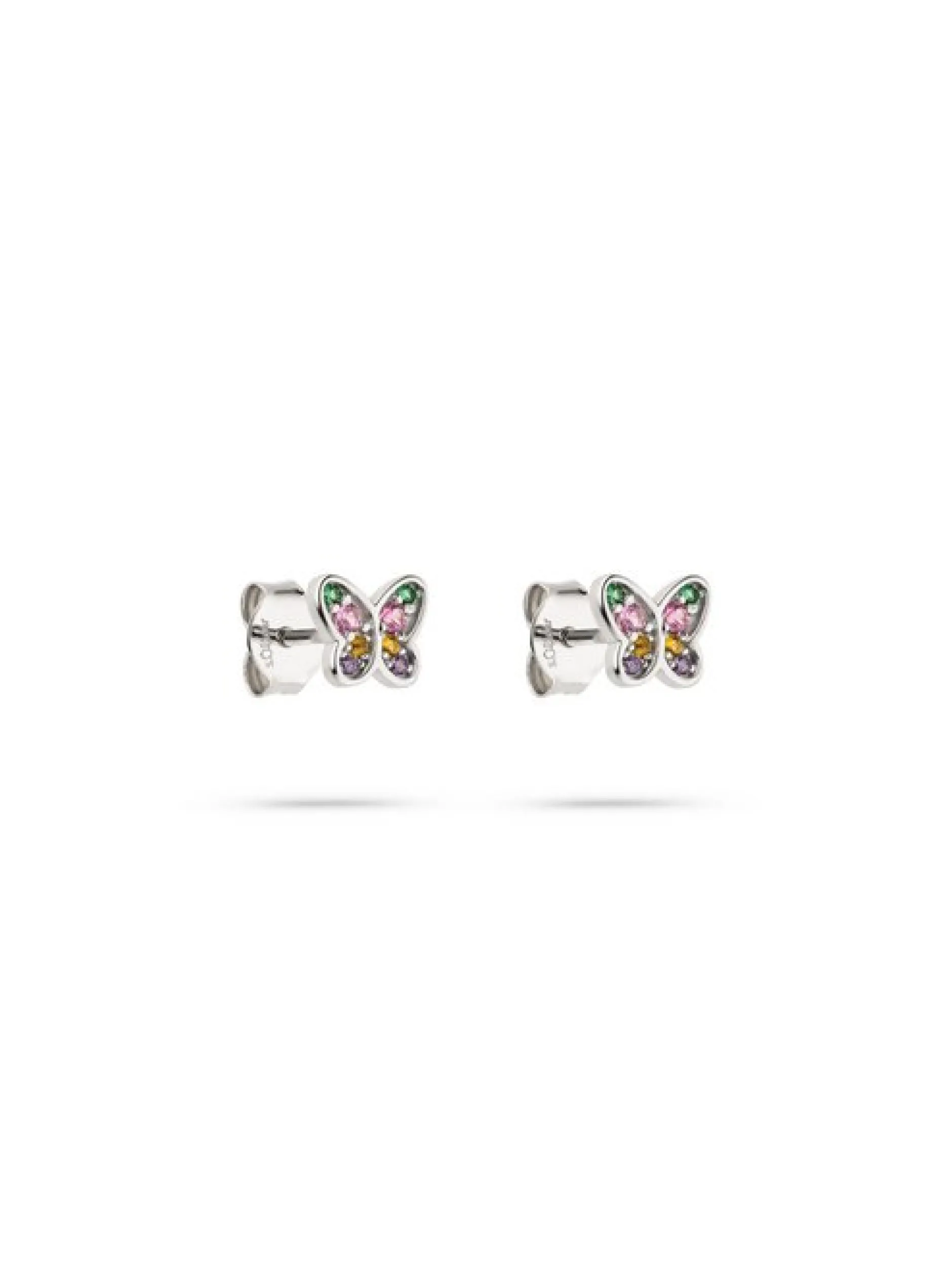 s.Oliver Mädchen Ohrstecker - Butterfly in silber