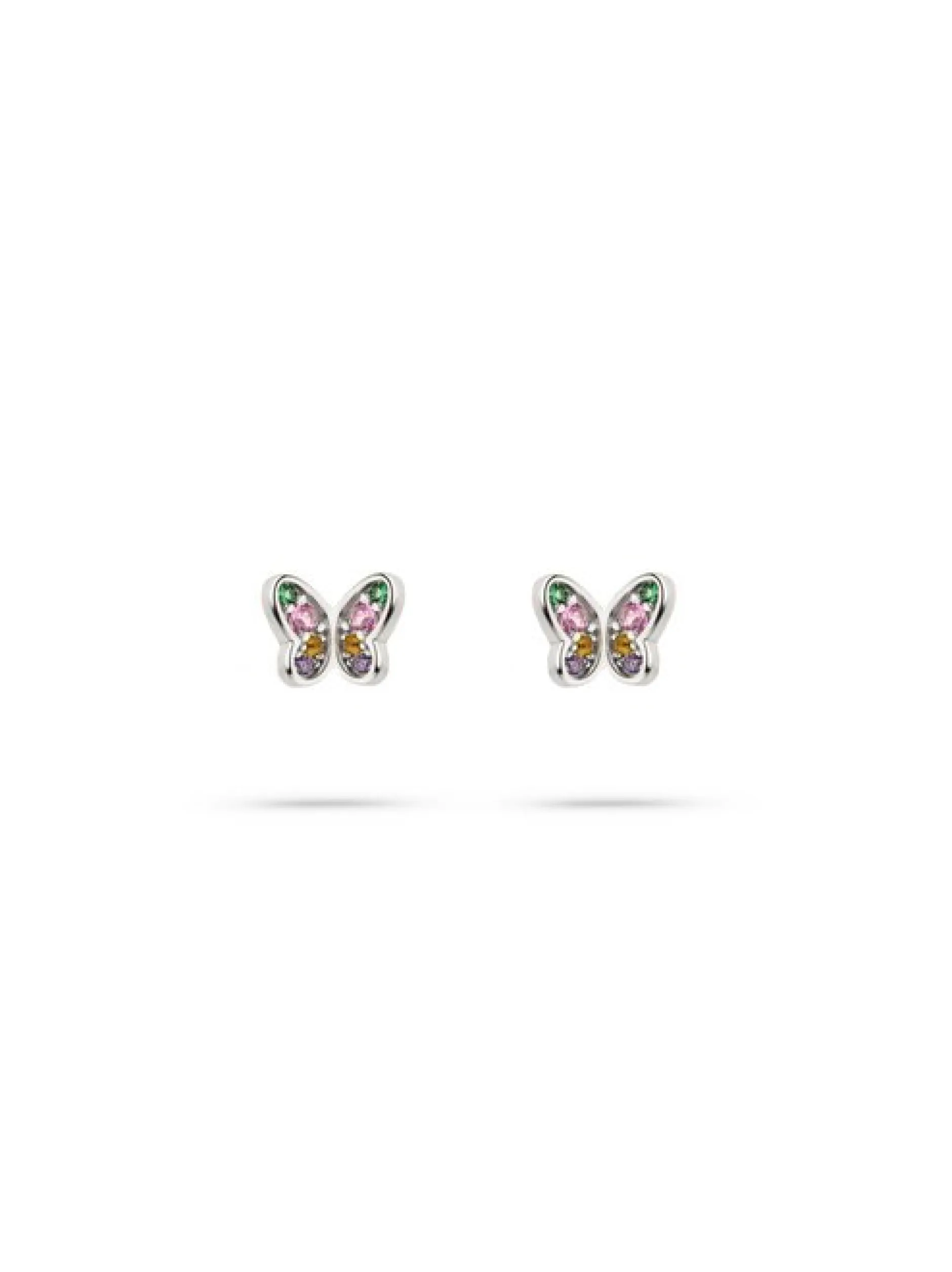 s.Oliver Mädchen Ohrstecker - Butterfly in silber