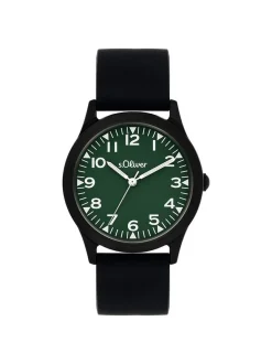 s.Oliver Unisex Kinder Armbanduhr - The Black Rush in mehrfarbig