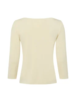 Someday Damen Langarmshirt in ecru - Ausschnitt: U-Boot