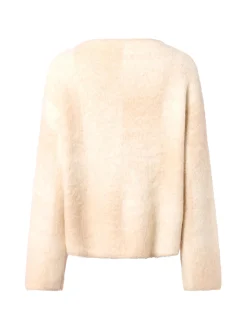 Someday Damen Strickpullover mit Alpaka-Anteil - Teonie in melange ecru