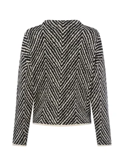 Someday Damen Strickpullover - Tevelyn in schwarz ecru