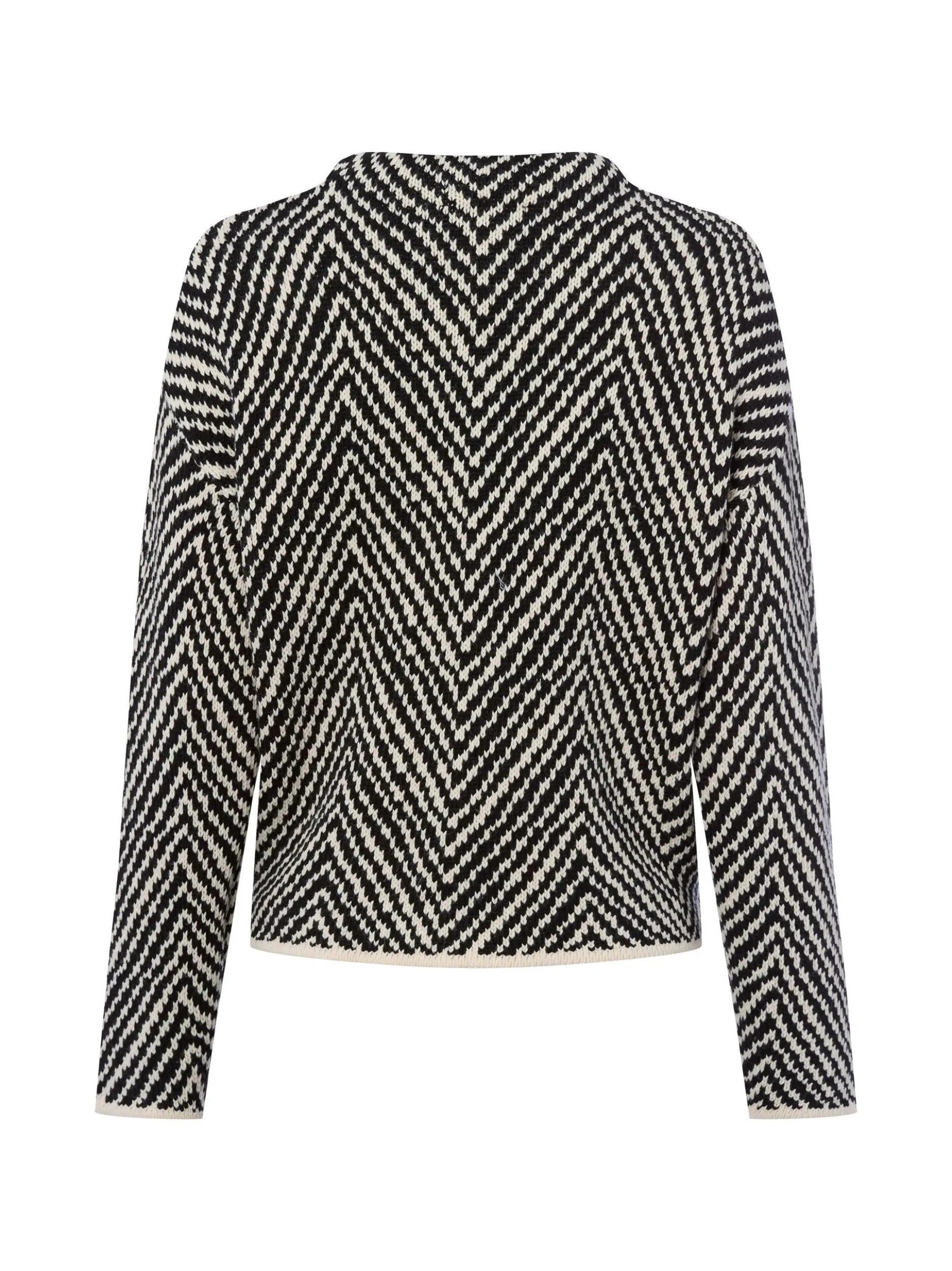 Someday Damen Strickpullover - Tevelyn in schwarz ecru
