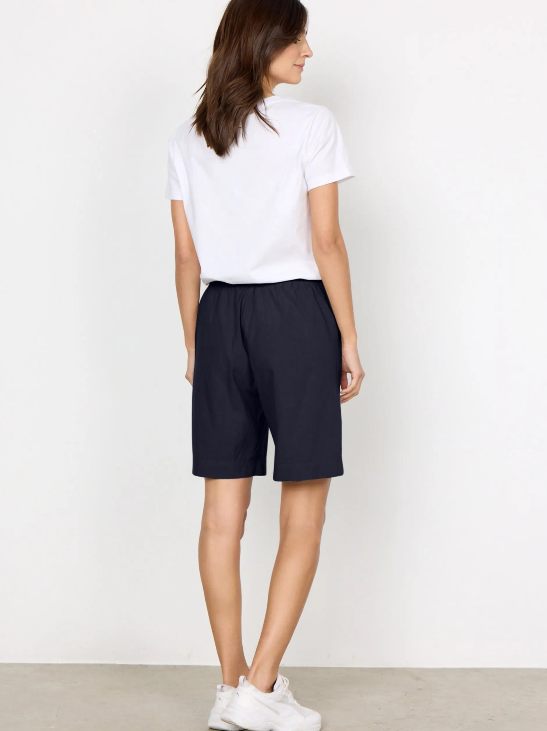 soyaconcept® Damen Bermuda in marine - Länge: kurz
