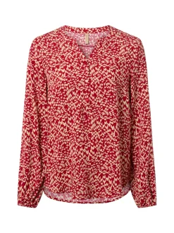 soyaconcept® Damen Bluse - Van in rot - Ärmel: langarm