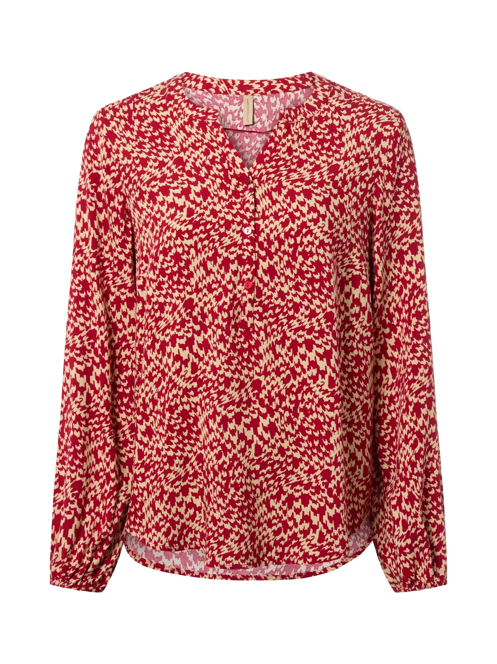 soyaconcept® Damen Bluse - Van in rot - Ärmel: langarm