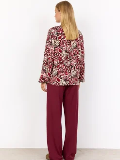 soyaconcept® Damen Bluse - Vava in rot sand