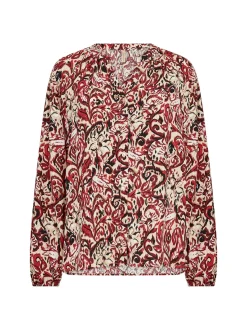 soyaconcept® Damen Bluse - Vava in rot sand