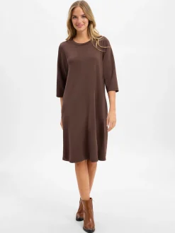 soyaconcept® Damen Kleid - Banu in schoko - Länge: midi