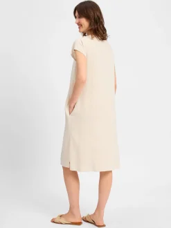 soyaconcept® Damen Kleid mit Leinen-Anteil - SC-Ina 59 in sand