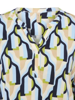 soyaconcept® Damen Shirt - Felicity in hellblau mehrfarbig