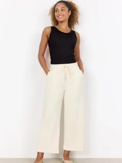 soyaconcept® Damen Sweatpants in ecru - Länge: verkürzt