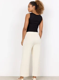 soyaconcept® Damen Sweatpants in ecru - Länge: verkürzt
